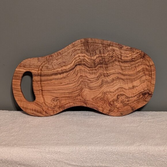 Handmade Rustic Carving Board OLIVE WOOD 14.5 x 7